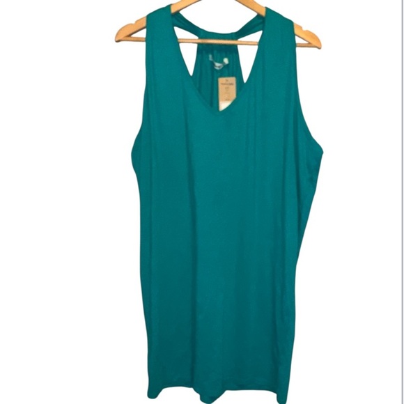 Michael Stars dress green  Sleeveless Top NEW one size coverup beach - Picture 1 of 6